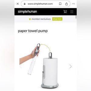 Simple Human Paper Towel Holder w/Spray